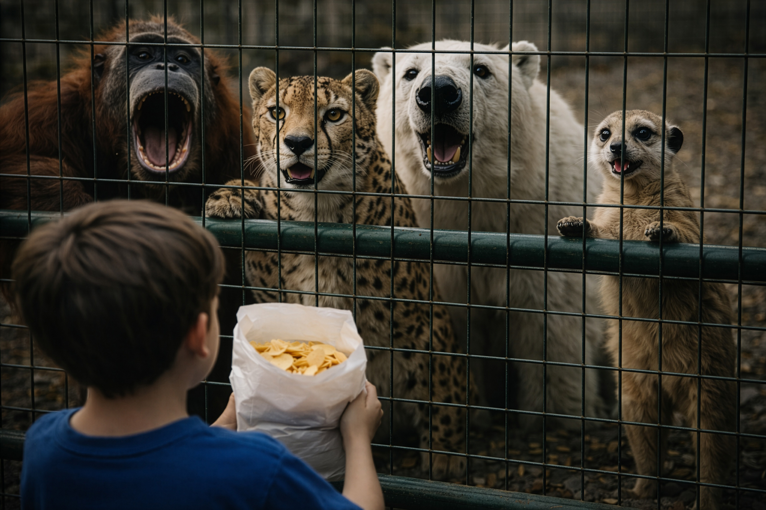 Please do not feed the animals